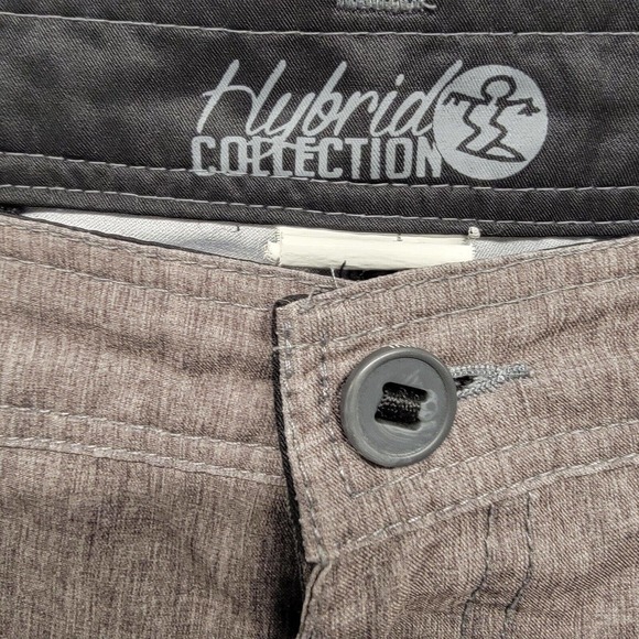 Da Hui Mens Shorts Size 40 Hybrid Collection Heathered Brown No‎ Drawstrings - Picture 3 of 9